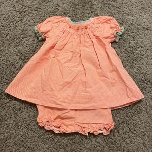 6 mth Petit Ami Fall Pumpkin Smock